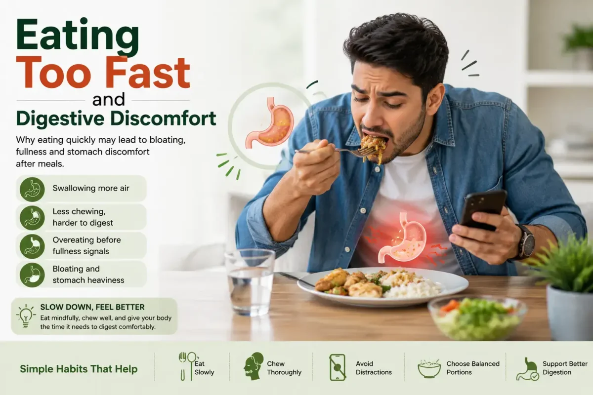 Eating Too Fast and Digestive Discomfort